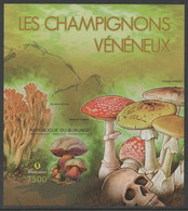 Burundi 2012 Mushrooms Poisonous Imperforated Souvenir Sheet MNH (2) - Neufs