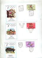 Lot 7 Lettre Cachet Parcourt Flamme Olympique 1972 - Storia Postale