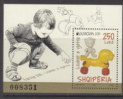 2015 Albania Albanie Europa Childrens Toys Souvenir Sheet MNH - Albanië
