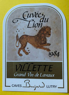 19752 - Signe Du Zodiaque Cuvée Du Lion 1984 Villette - Löwen