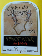 19753 - Signe Du Zodiaque Cuvée Des Poissons  1984 Pinot Noir Du Valais - Pesci