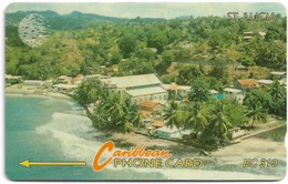 St. Lucia - C&W (GPT) - Coastline - 14CSLA - 1994, 15.000ex, Used - Sainte Lucie