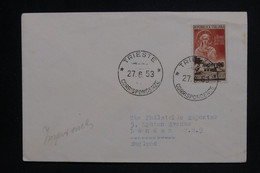 ITALIE - Affranchissement De Trieste Sur Enveloppe En 1953 Pour Londres - L 126089 - Marcofilía