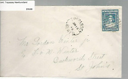 36123 ) Canada Newfoundland Cover Postal History - 1908-1947