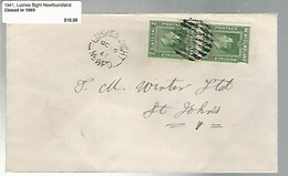 36128 ) Canada Newfoundland Cover Postal History - 1908-1947