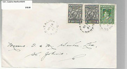 36133 ) Canada Newfoundland Cover Postal History - 1908-1947