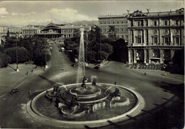 ROMA - Piazza Dell'Esedra - Vecchia Stazione Termini - VIAGGIATA 1950 - Rif. 1564 PI - Stazione Termini