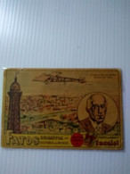 Eucalol Soap Cromo.no Postcard6*9cmt.history Events.1905.first Flight Santos Dumont.paris.eiff.e7 Reg.letter.conmems For - Aviadores