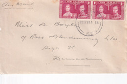 NEW ZEALAND 1937 COVER TO DUNEDIN. - Lettres & Documents