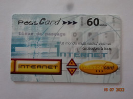 CARTE ACCES INTERNET PASS CARD 60 MN PASSMAN - Andere & Zonder Classificatie