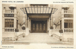 Esp)   SALAMANCA  -  Grand Hotel De Logrono - Uno De Los Mejores De Espana - Entrada Del Hotel - Salamanca