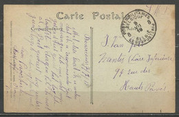 Belgique - Cachet "POSTES MILITAIRES 8" Du 9-7-18 - Carte Postale Bon Secours (Seine Inférieure) Vers Nantes - Military Post