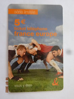 TELECARTE PREPAYEE TICKET FT RUGBY FRANCE TELECOM - Tickets FT