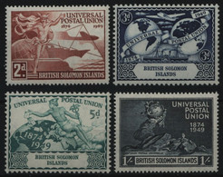 Salomoninseln 1949 - Mi-Nr. 76-79 ** - MNH - UPU - Solomon Islands (1978-...)