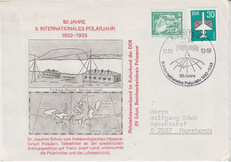 DDR 1982 50 Jahre II Internationales Polarjahr Ca Erfurt  17-01-2003 (DD204) - Año Polar Internacional