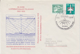 DDR 1982 50 Jahre II Internationales Polarjahr Ca Erfurt  17-01-2003 (DD205) - Año Polar Internacional