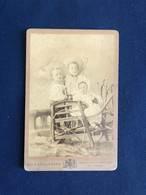 Jeux Jouets Anciens * Enfants Et Landau Pram Brouette * Jeu Jouet Sports Photo CDV Cabinet Photographe Hills Oxford - Autres & Non Classés