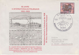 DDR 1982 50 Jahre II Internationales Polarjahr Ca Erfurt  17-01-2003 (DD206) - Année Polaire Internationale