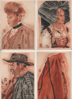 Par  Géo Fourrier - 8 CP - Visages Paysans - Couserans - Limousin - Alsace - Basque - Bigorre - Auxois - Scan Du Verso - - Fourrier, G.