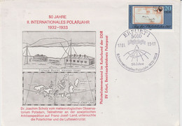 DDR 1982 50 Jahre II Internationales Polarjahr Ca Erfurt  17-01-2003 (DD210) - Internationales Polarjahr