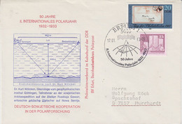 DDR 1982 50 Jahre II Internationales Polarjahr Ca Erfurt  17-01-2003 (DD212) - Internationales Polarjahr