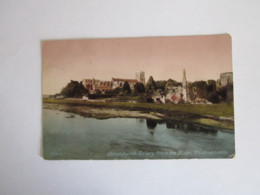 Postcard, Christchurch Priory From The River, Bournemouth, England, UK. REAL PHOTO (RPPC), Used, Original - Bournemouth (bis 1972)