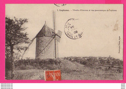 CPA (Réf: Z 3411) LAPLUME (47 LOT & GARONNE) Moulin à Vent D'Escuran Et Vue Panoramique De Laplume - Autres & Non Classés