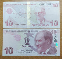 AC - TURKEY -  9th EMISSION  10 TL F 058  111  850 RADAR UNCIRCULATED - Turquie