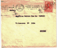 1948 - Lettre De Buenos-Aires Pour Ciudad (Espagne) - Tp N° 462 - Lettres & Documents