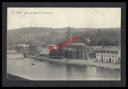 TILFF. Quai De L'Ourthe, Eglise, Hôtel De L'Amirauté, Animation.  Voyagée En 1906.  3 Scans. En Très Bon état. - Esneux