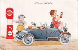 John WILLS  " L'éternel Féminin " Pompe à Essence,automobile... - Wills, John