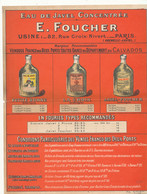 FA 2548 /FACTURE  PUB DEPLIANT    EAU DE JAVEL E. FOUCHER  PARIS - Droguerie & Parfumerie