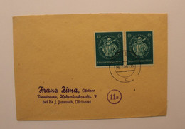 1944 Trautenau Sudetenland Cover Dt Reich Wk2 Grossdeutsches Reich Paire Paar - Cartas & Documentos