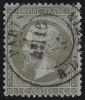 France   .   Y&T    .   19  (2 Scans)     .     O    .      Oblitéré   .    /    .   Cancelled - 1862 Napoleon III