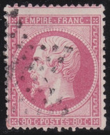 France   .   Y&T    .   24  (2 Scans)        .     O    .      Oblitéré   .    /    .   Cancelled - 1862 Napoléon III