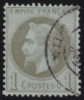 France   .   Y&T    .    25       .     O    .      Oblitéré   .    /    .   Cancelled - 1863-1870 Napoléon III Con Laureles