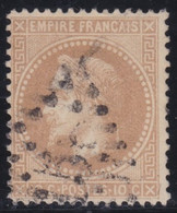France   .   Y&T    .    28 B      .     O    .      Oblitéré   .    /    .   Cancelled - 1863-1870 Napoléon III Con Laureles