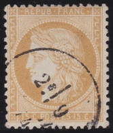 France   .   Y&T    .    59    .     O    .      Oblitéré   .    /    .   Cancelled - 1871-1875 Ceres