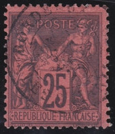 France   .   Y&T    .    91    .     O    .      Oblitéré   .    /    .   Cancelled - 1876-1898 Sage (Type II)