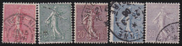 France   .   Y&T    .    129/133      .     O    .      Oblitéré   .    /    .   Cancelled - Used Stamps