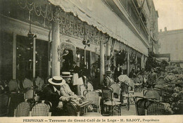 Perpignan * Terrasse Du Grand Café H. SAJOT Propriétaire * Commerce - Perpignan