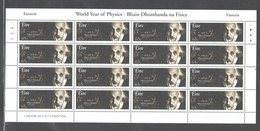 IRELAND 2005,"Intl,YEAR OF PHYSICS",3 SHEETS. #1599-1601 MNH - Unused Stamps