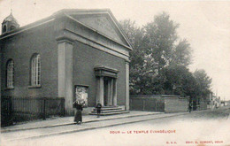 Dour Le Temple Evangélique Voyagé En 1908 - Dour