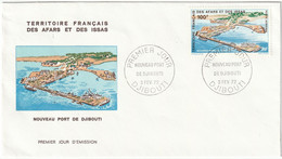 Env. FDC - Territoire Français Des Afars Et Des Issas (TFAI) - Nouveau Port De Djibouti (03-02-1972) - Sonstige & Ohne Zuordnung