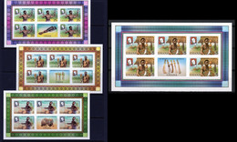 Ghana 1980, 100th Anniversary Death Of Sir Rowland Hill, 4sheetlets IMPERFORATED - Rowland Hill