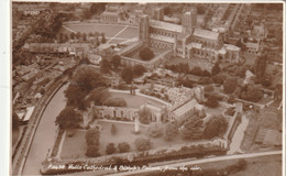 WELLS CATHEDRAL AND BISHOPS PALACE. AERIAL VIEW - Wells