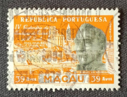 MAC5385U1 - IV. Centenary Of The Foundation Of The City Of S. Paulo - 39 Avos Used Stamp - Macau - 1954 - Gebraucht