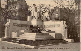 MOLENBEEK - Monument érigé En L'Honneur De Ses Héros De La Guerre 1914-1919 - Oblitération De 1927 - St-Jans-Molenbeek - Molenbeek-St-Jean