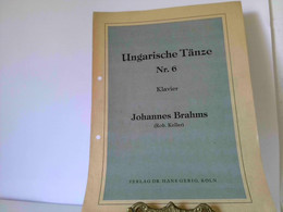 Ungarische Tänze Nr. 6. Klavier. A.J.B. 8714 - Musik