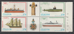 Italien 1979 Schiffe Mi 1673 - 1676 ** Postfrisch - 1971-80:  Nuovi